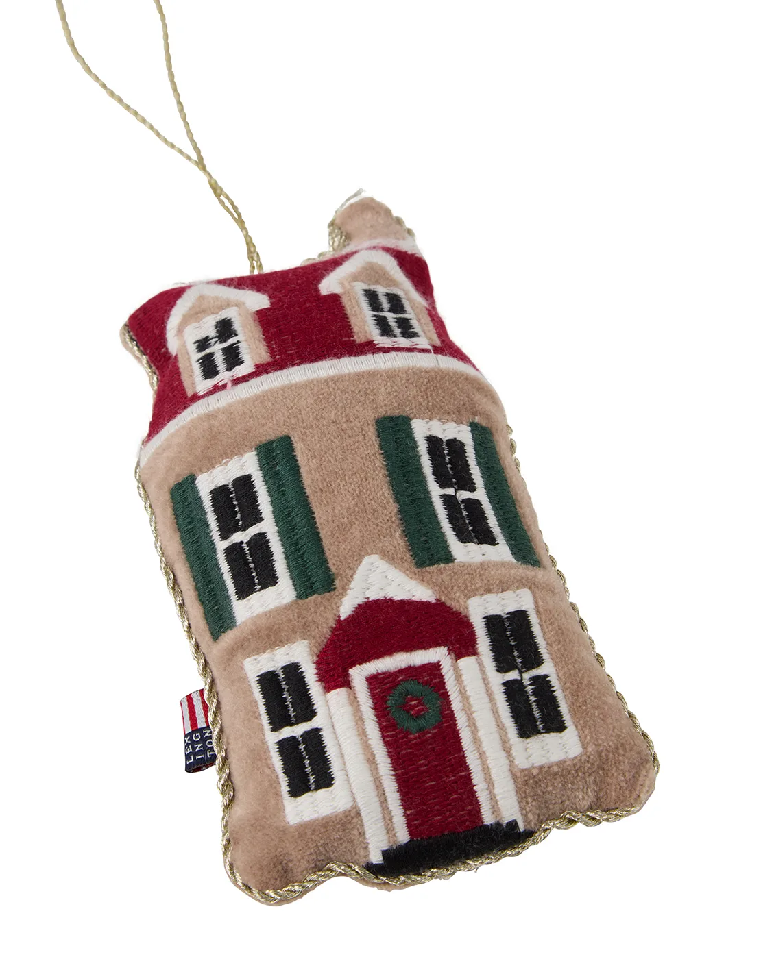 House organic velvet-cotton Christmas ornament, Multi Lexington