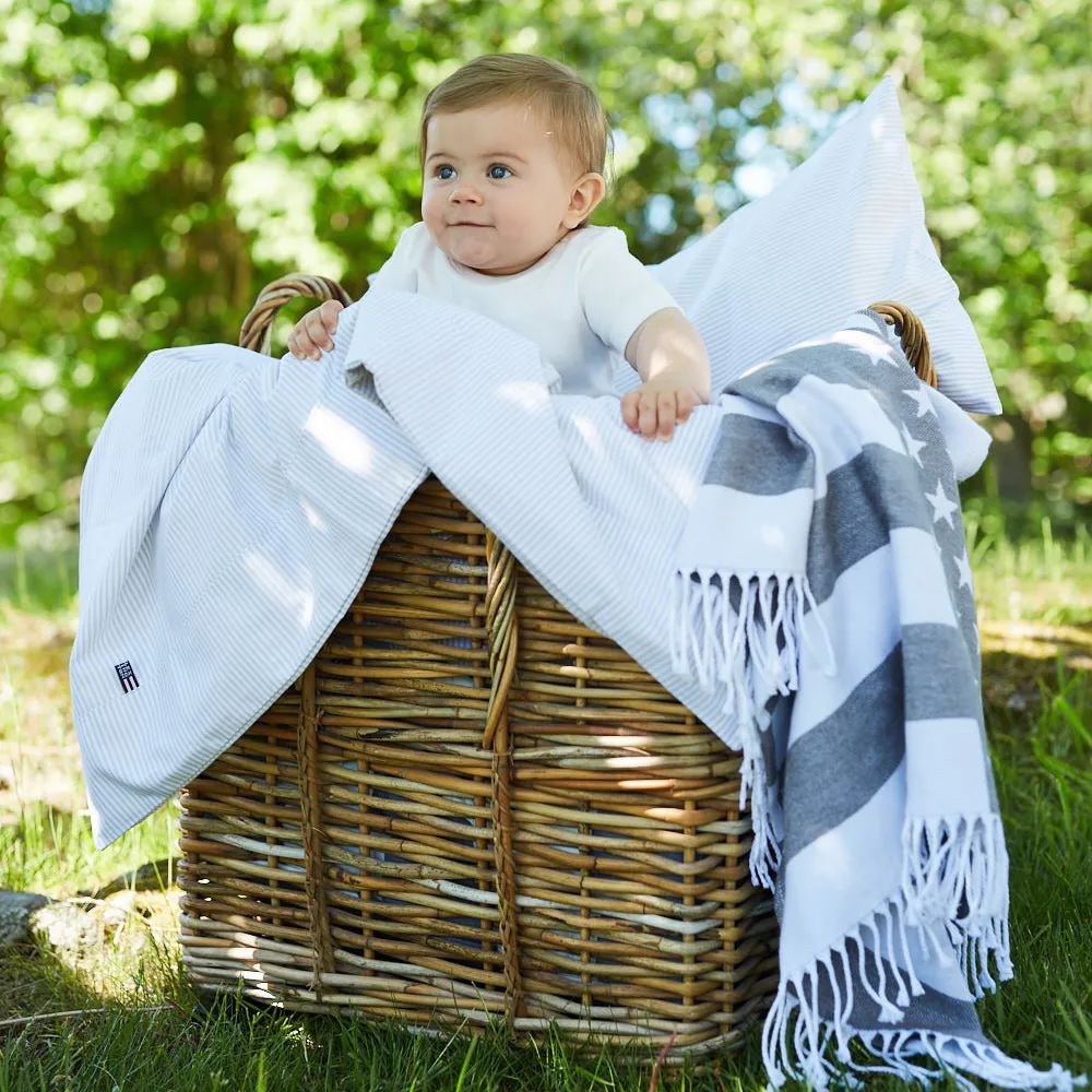 Icons Baby Flag throw 90x120 cm, grey Lexington