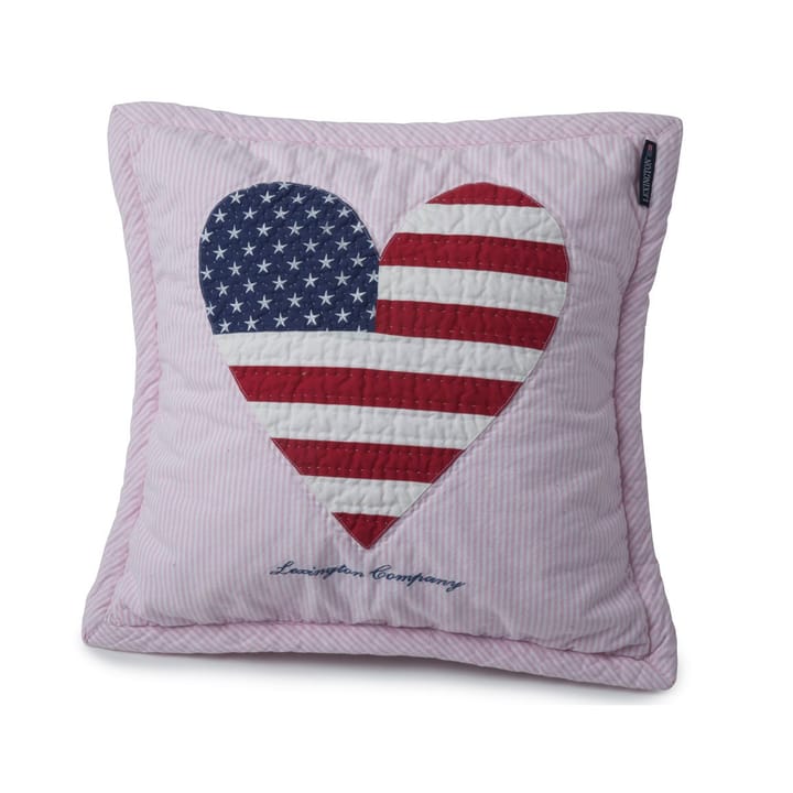 Icons Baby Quilted cushion cover heart 40x40 cm - pink - Lexington