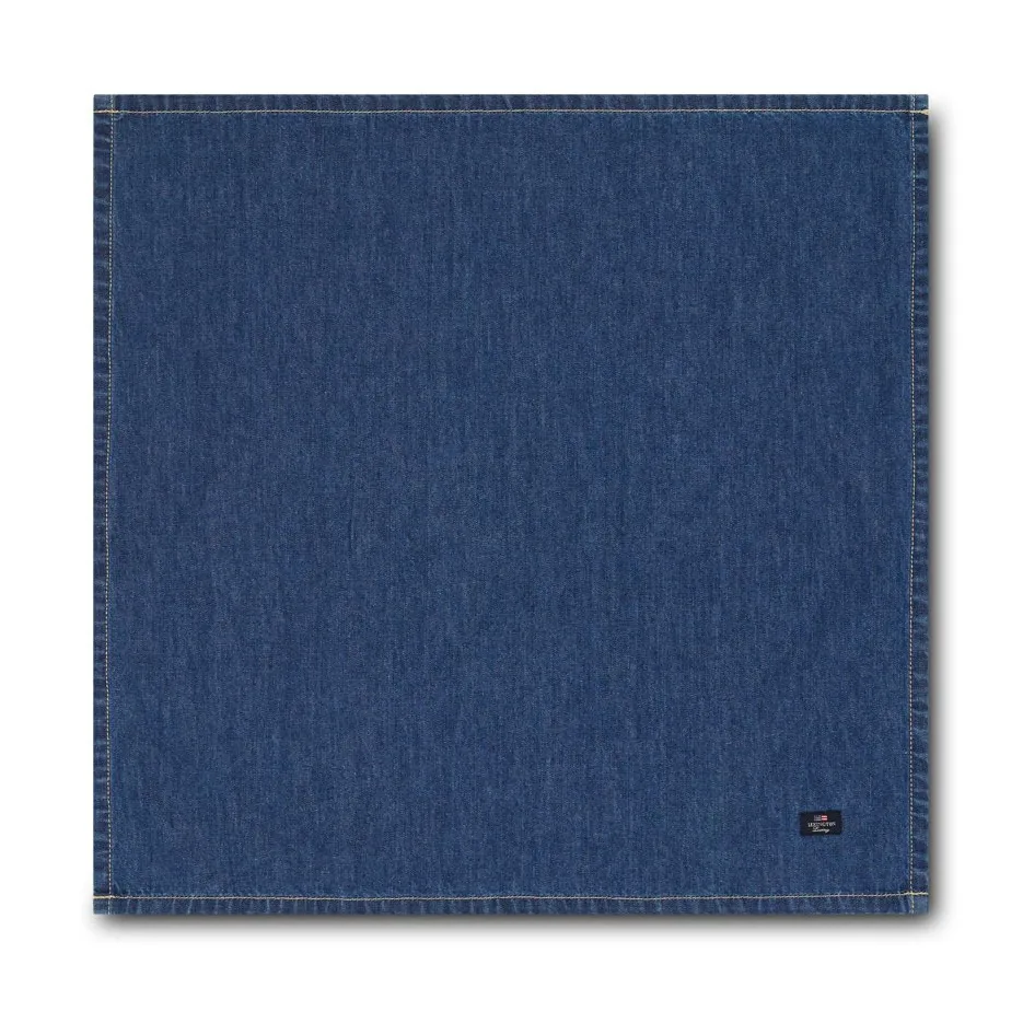 Lexington Icons Denim napkin 50x50 cm denim blue | Scandinavian Design | Linen & cotton napkins | Blue