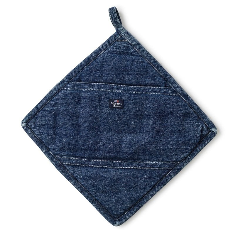 Lexington Icons Denim pot holder denim blue | Scandinavian Design | Oven mitts, gloves & pot holders | Blue
