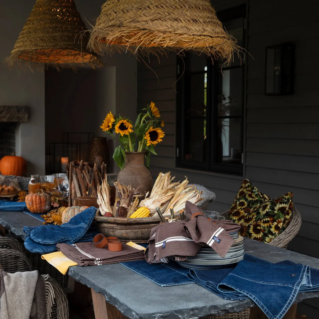 Icons Denim runner 50x150 cm, denim blue Lexington