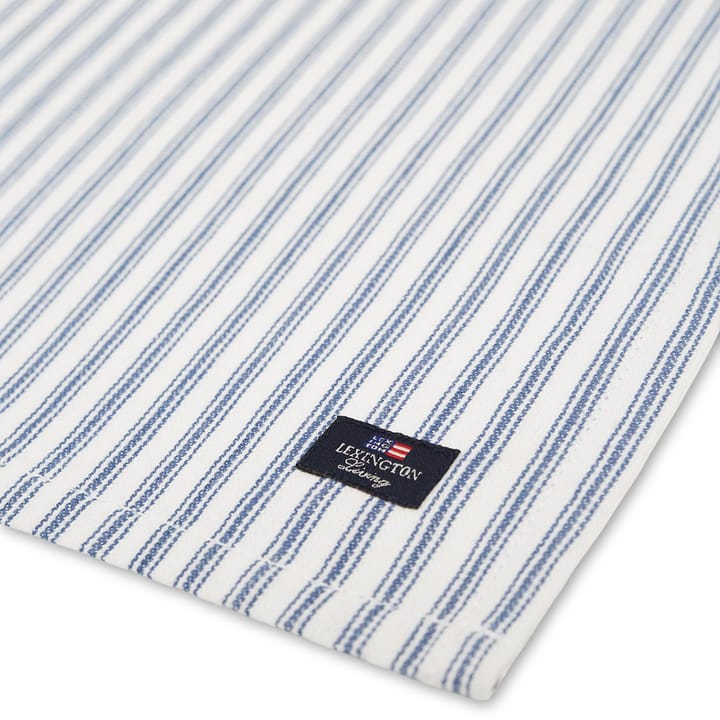 Icons Herringbone Striped napkin 50x50 cm - blue-white - Lexington