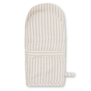 Icons Herringbone Striped oven glove - beige-white - Lexington