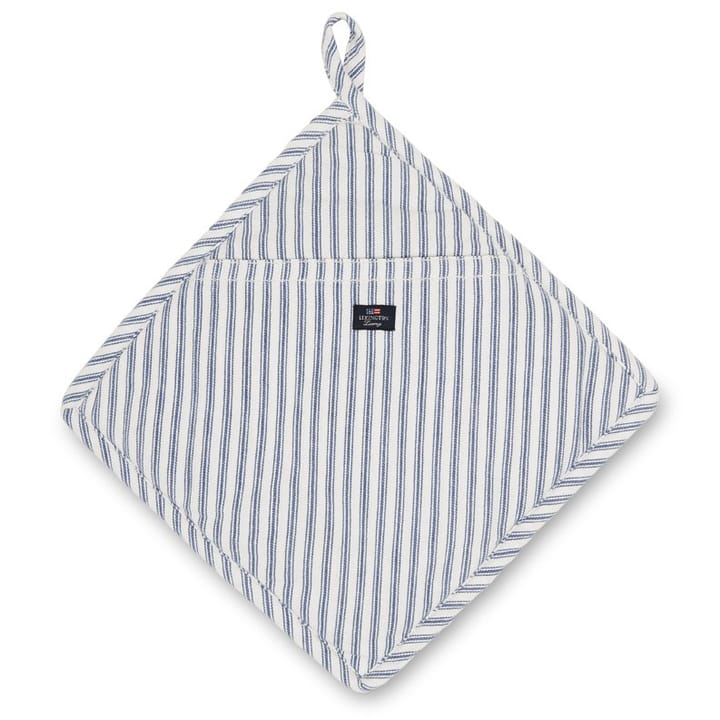 Icons Herringbone Striped pot holder - blue-white - Lexington