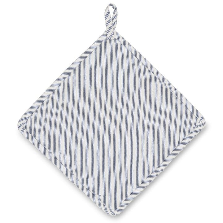 Icons Herringbone Striped pot holder, blue-white Lexington