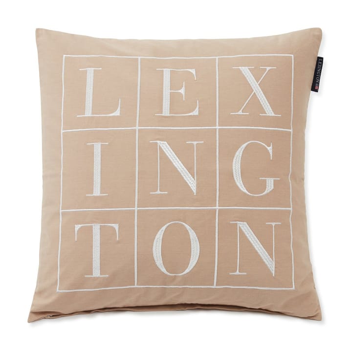 Icons Logo pillowcase 50x50 cm - Beige - Lexington