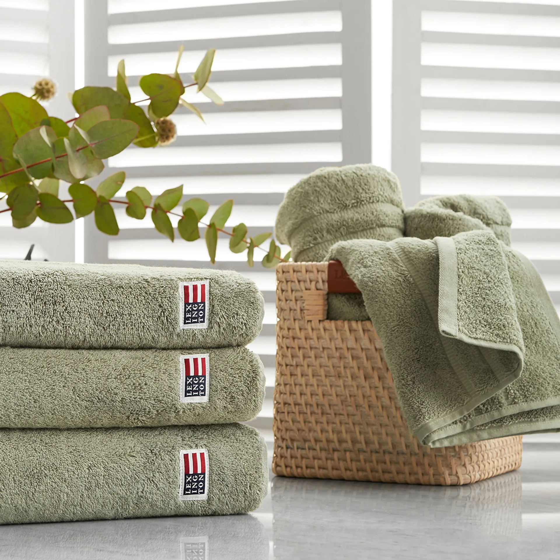 Icons Original bath towel 100x150 cm, vintage green Lexington