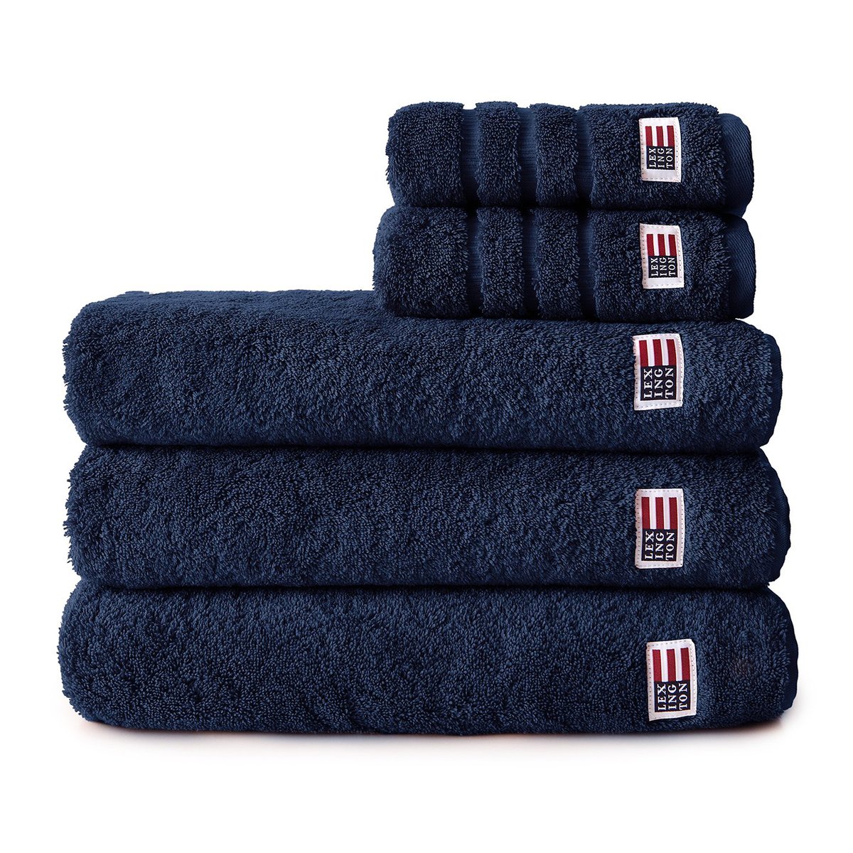 Lexington Icons Original bath towel 70x130 cm navy | Scandinavian Design | Bath towels | Blue