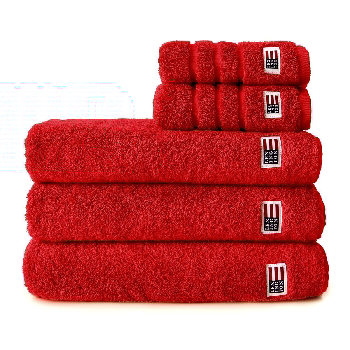 Lexington Icons Original bath towel 70x130 cm red | Scandinavian Design | Bath towels | Red