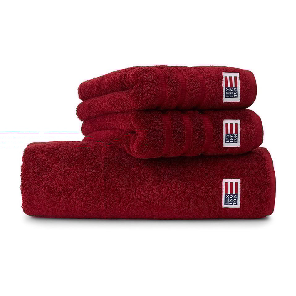 Lexington Icons Original bath towel 70x130 cm Wine | Scandinavian Design | Bath towels | Red