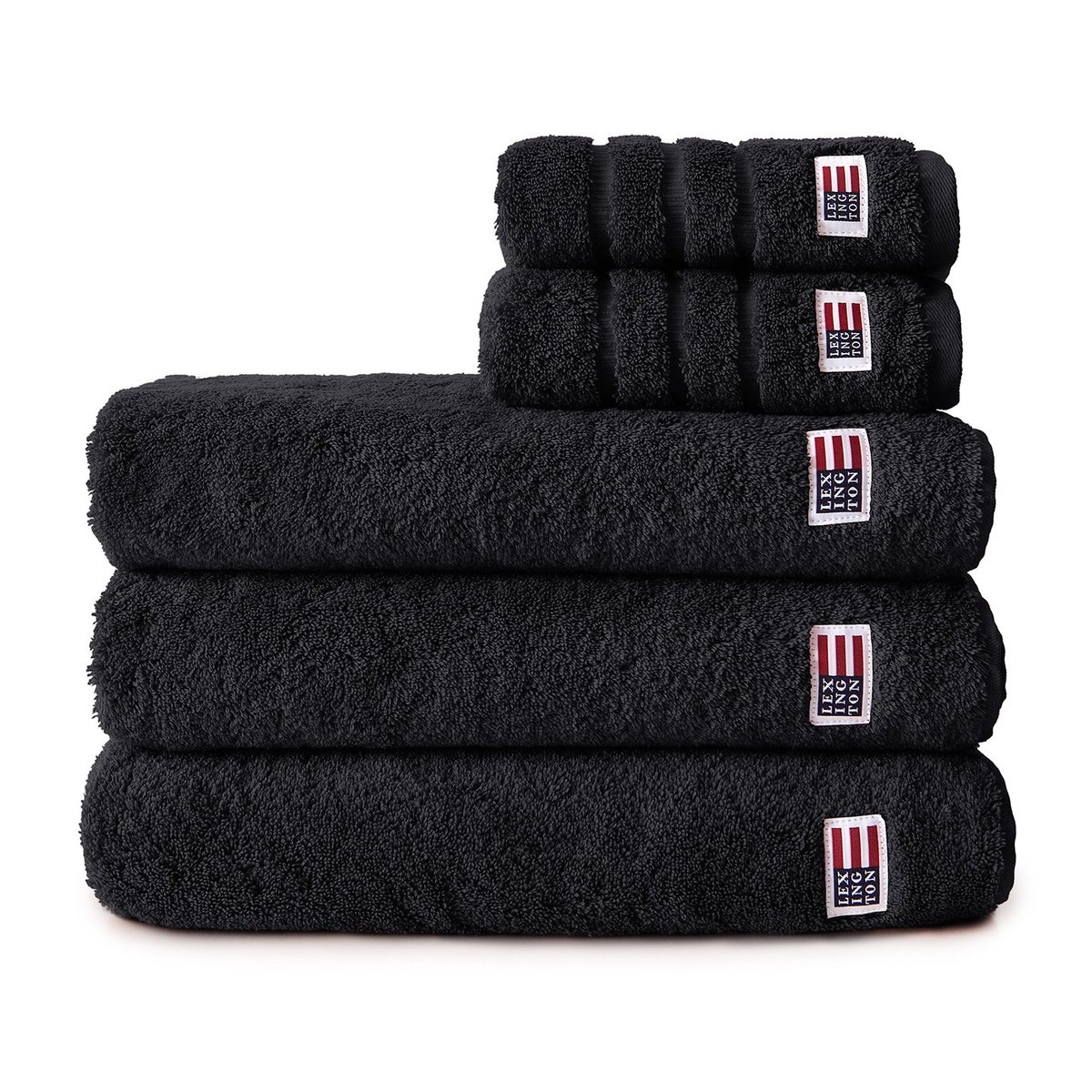 Lexington Icons Original towel 30x30 cm black | Scandinavian Design | Hand towels | Black