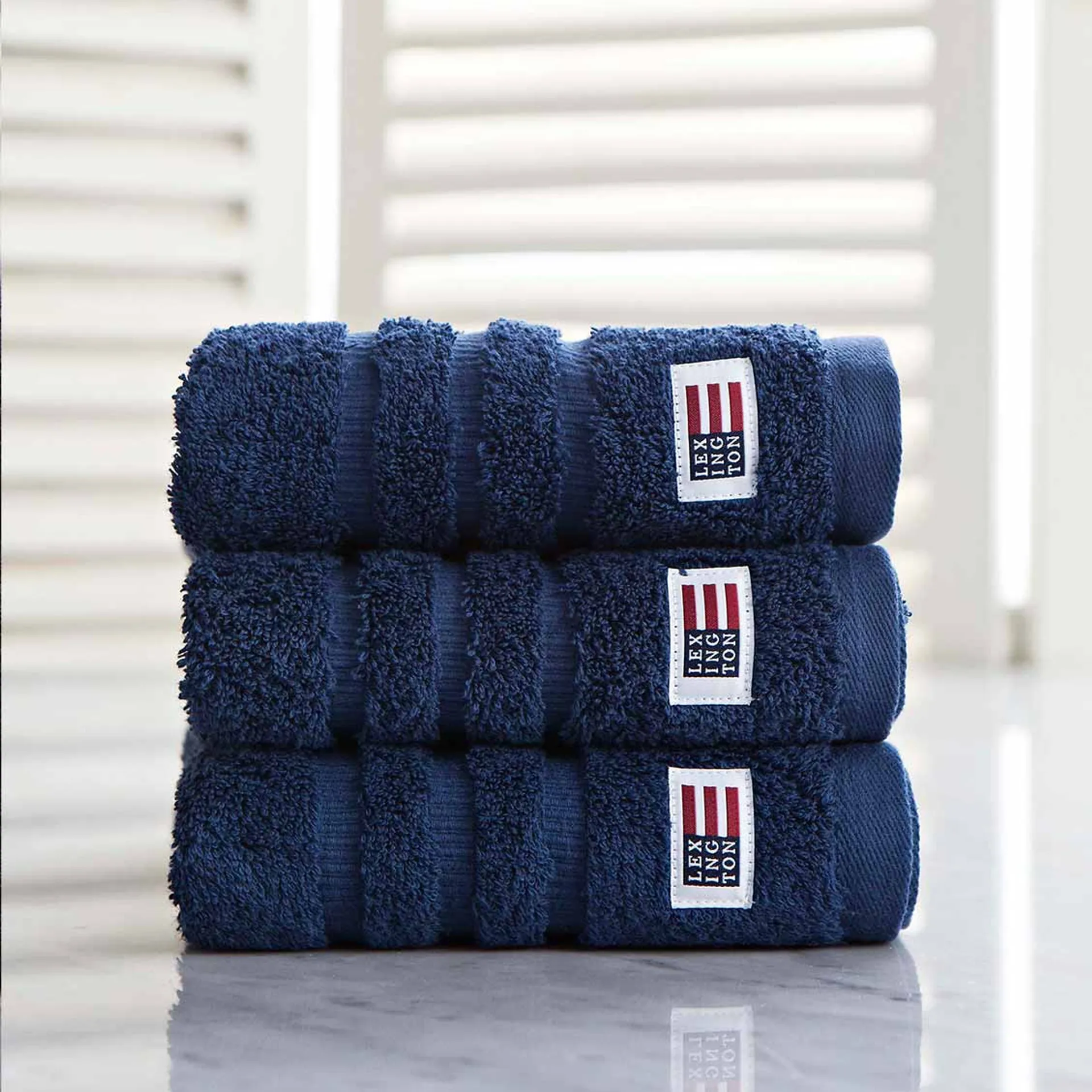 Icons Original towel 30x30 cm, navy Lexington