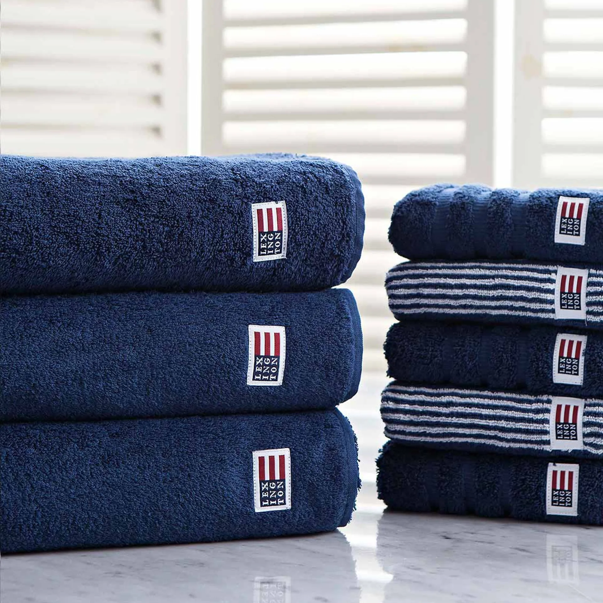 Icons Original towel 30x30 cm, navy Lexington