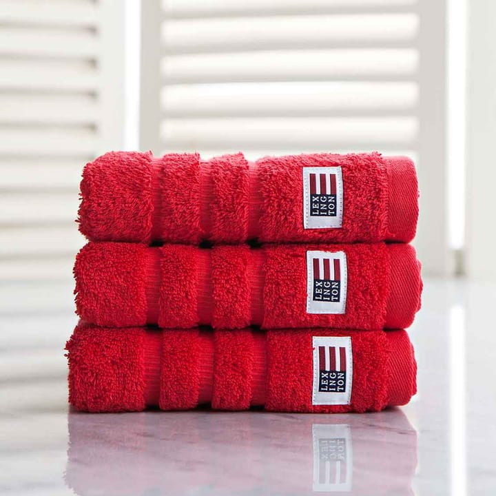 Icons Original towel 30x30 cm - red - Lexington