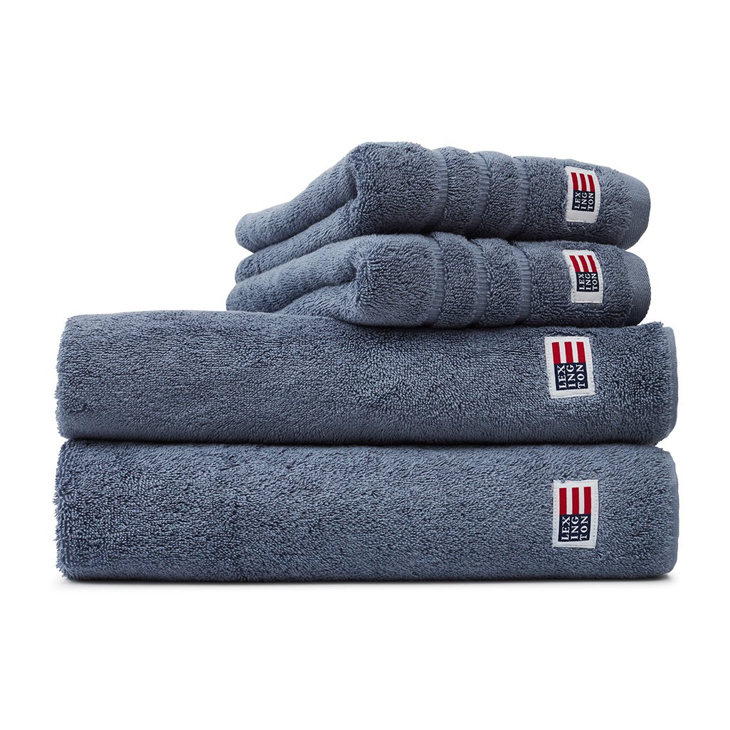 Lexington Icons Original towel 30x50 cm Steel Blue | Scandinavian Design | Hand towels | Blue