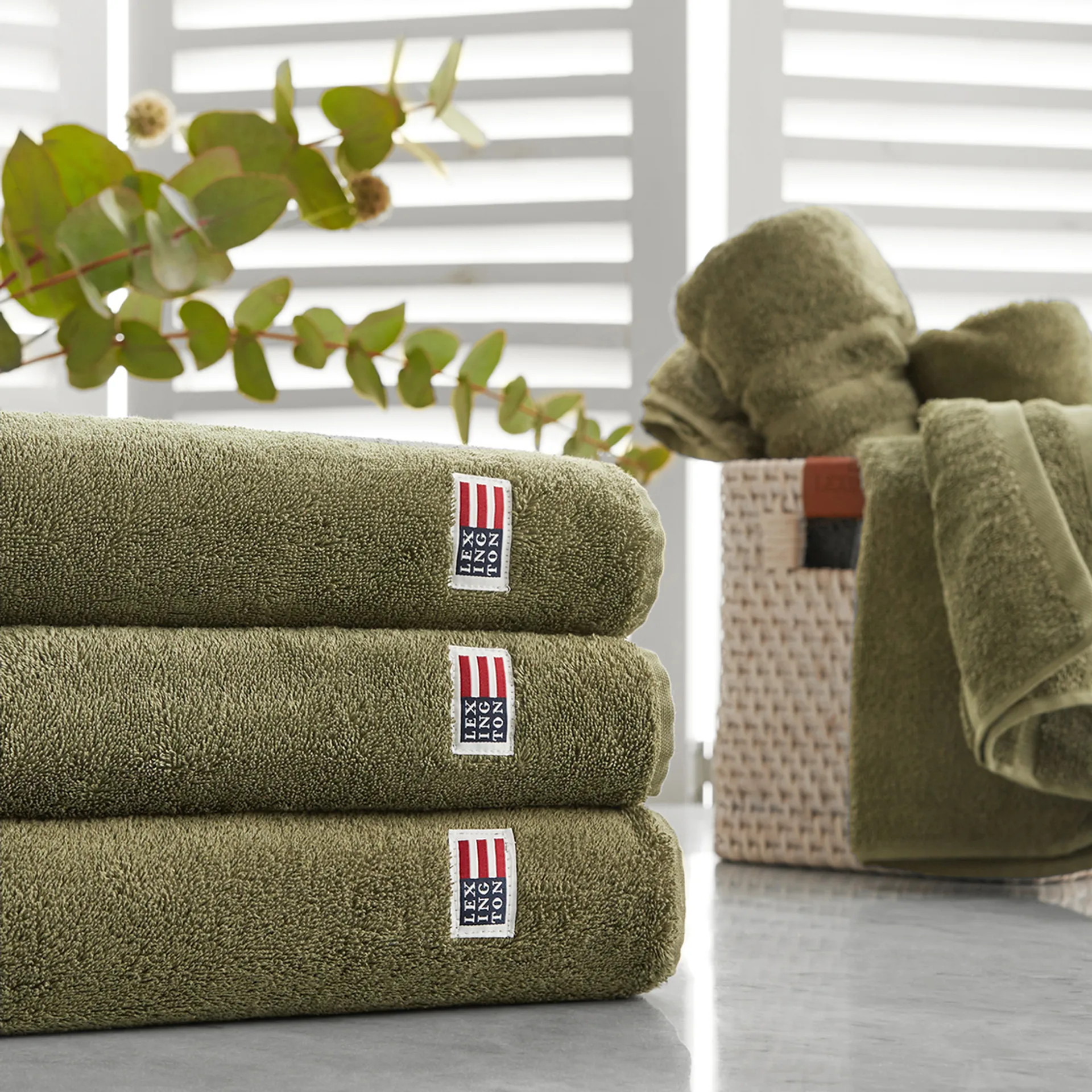 Icons Original towel 50x100 cm, dusty olive Lexington