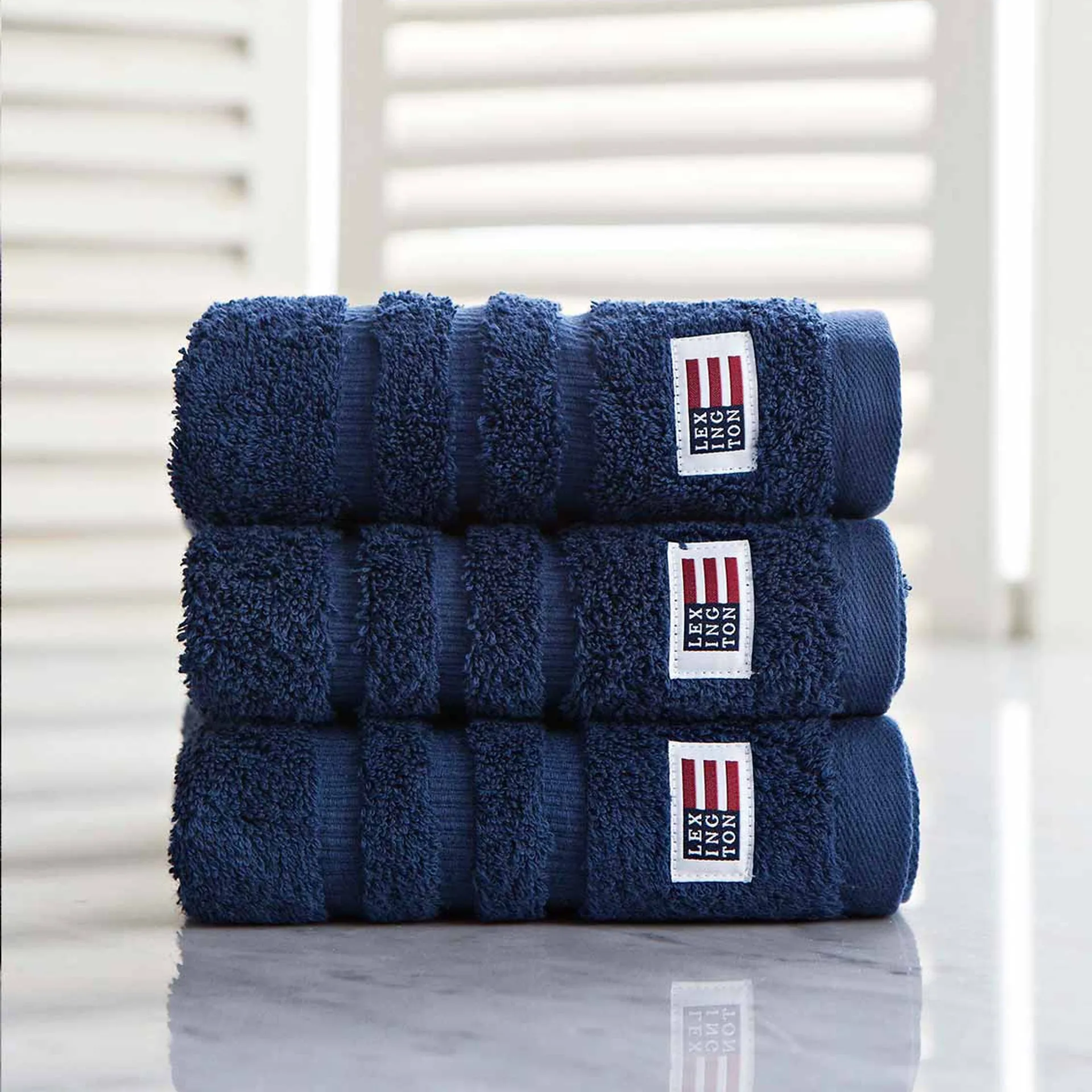 Icons Original towel 50x70 cm, navy Lexington