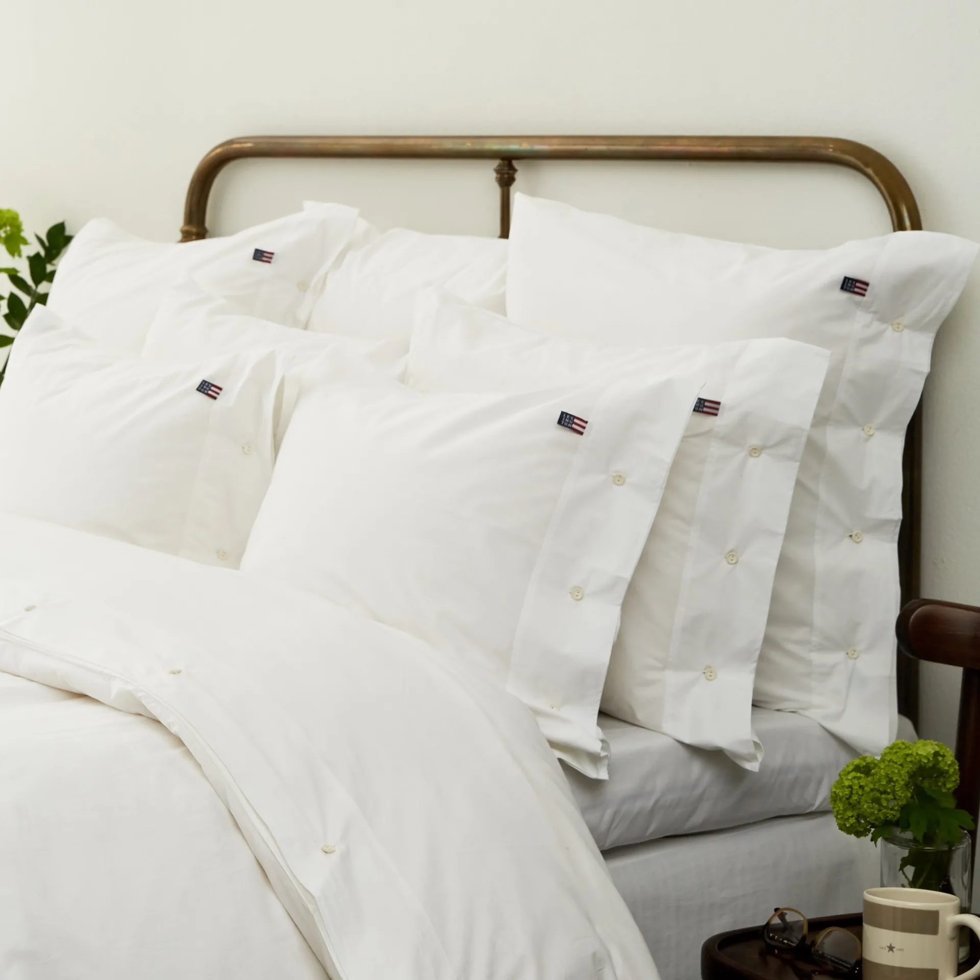 Icons Poplin pillowcase 65x65 cm, white Lexington