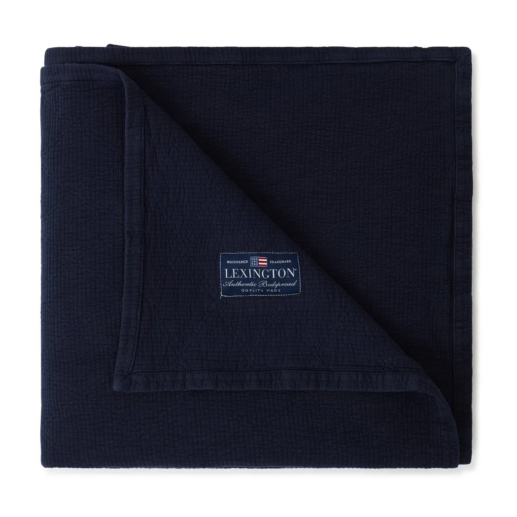 Icons Quilted bedspread 160x240 cm, Dark blue Lexington