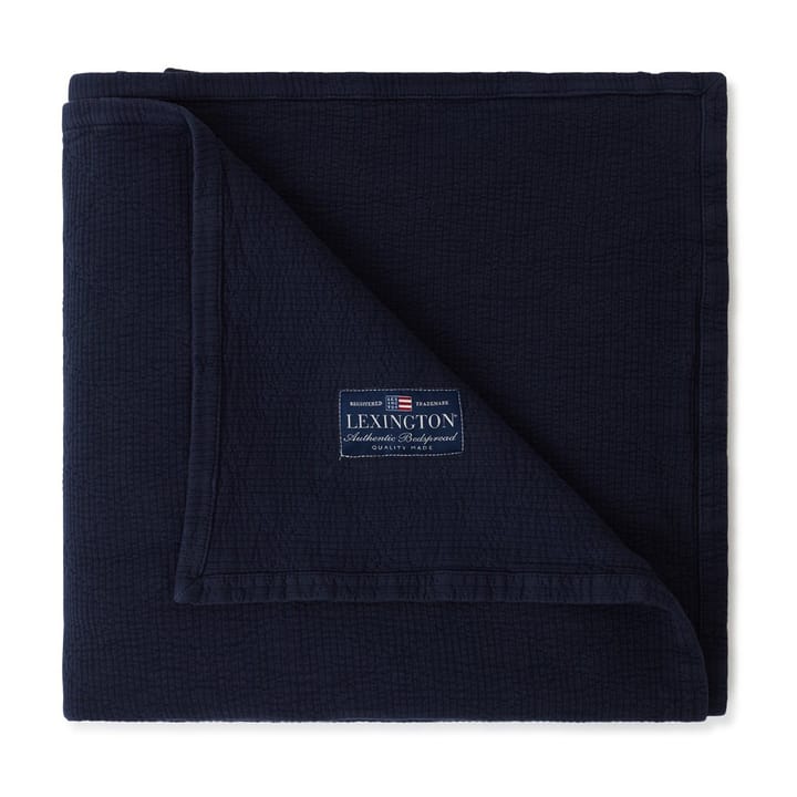 Icons Quilted bedspread 240x260 cm - Dark blue - Lexington