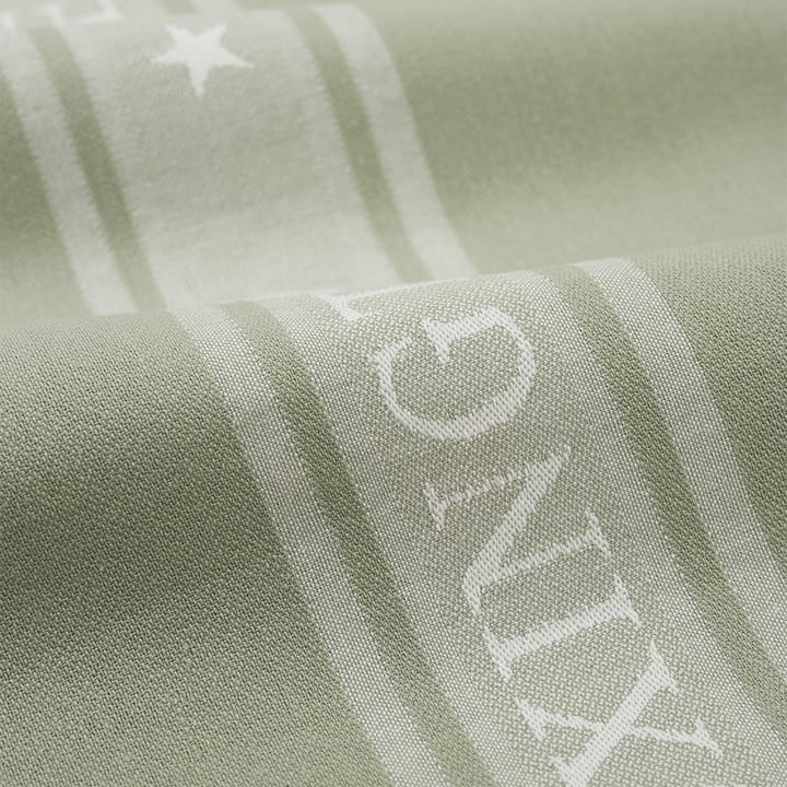 Icons Star kitchen towel 50x70 cm - sage green-white - Lexington