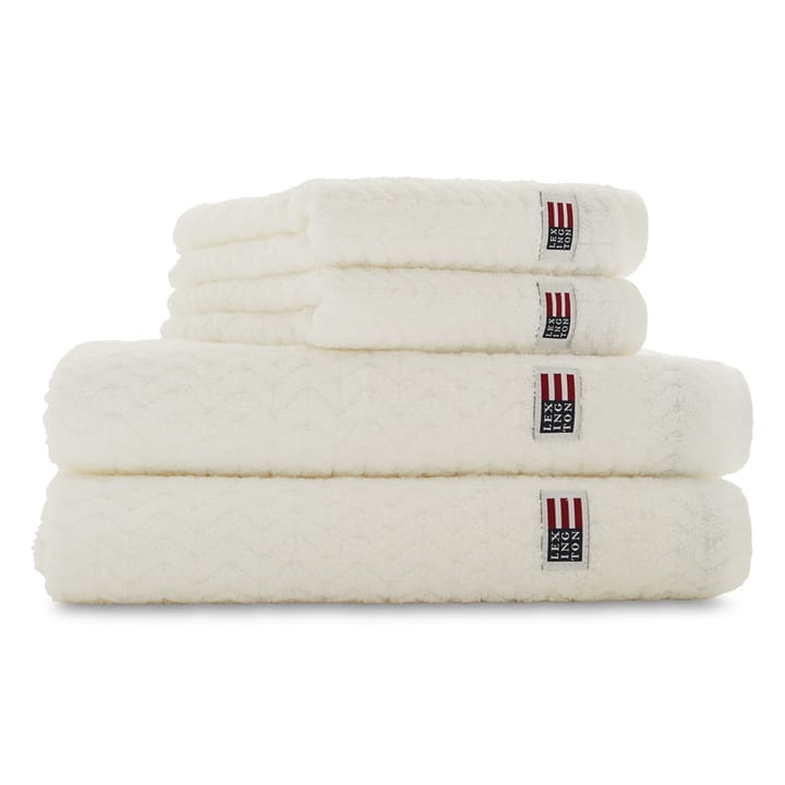 Icons Structured towel 50x70 cm, White Lexington
