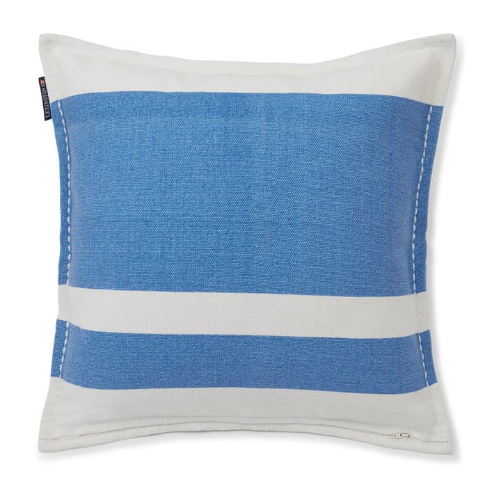 Irregular Striped Cotton pillowcase 50x50 cm, Blue-White Lexington