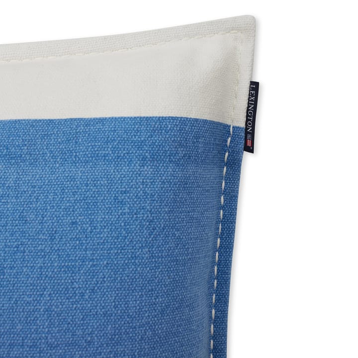 Irregular Striped Cotton pillowcase 50x50 cm, Blue-White Lexington