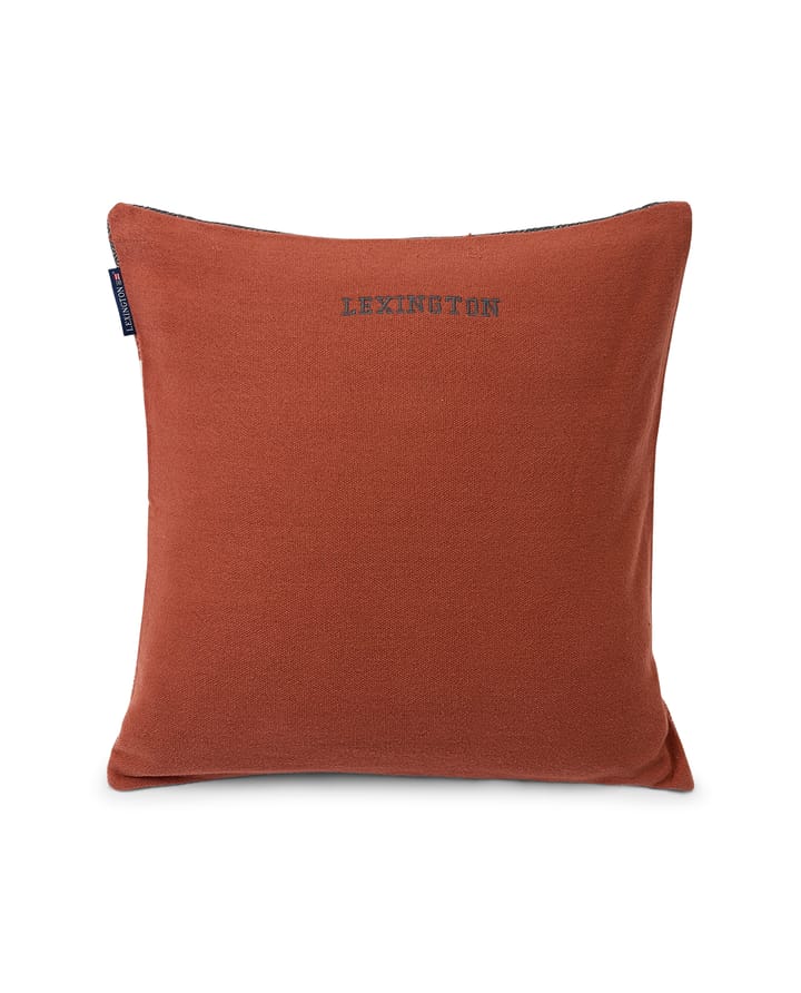 Irregular Striped Cotton pillowcase 50x50 cm, Copper-Grey Lexington
