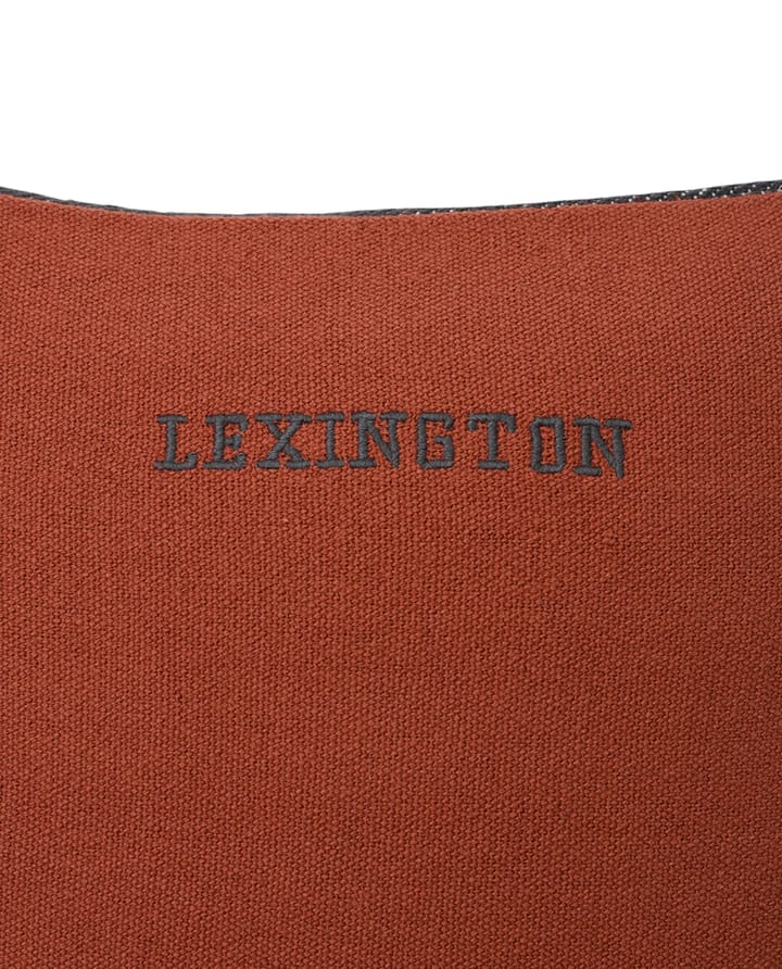 Irregular Striped Cotton pillowcase 50x50 cm, Copper-Grey Lexington