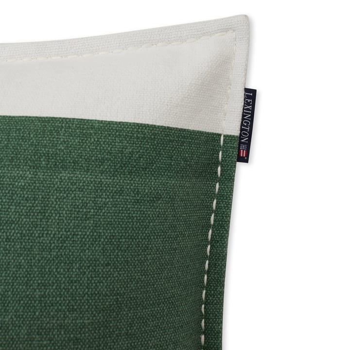 Irregular Striped Cotton pillowcase 50x50 cm, Green-White Lexington