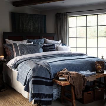 Jacquard bedspread 240x260 cm - steel blue - Lexington