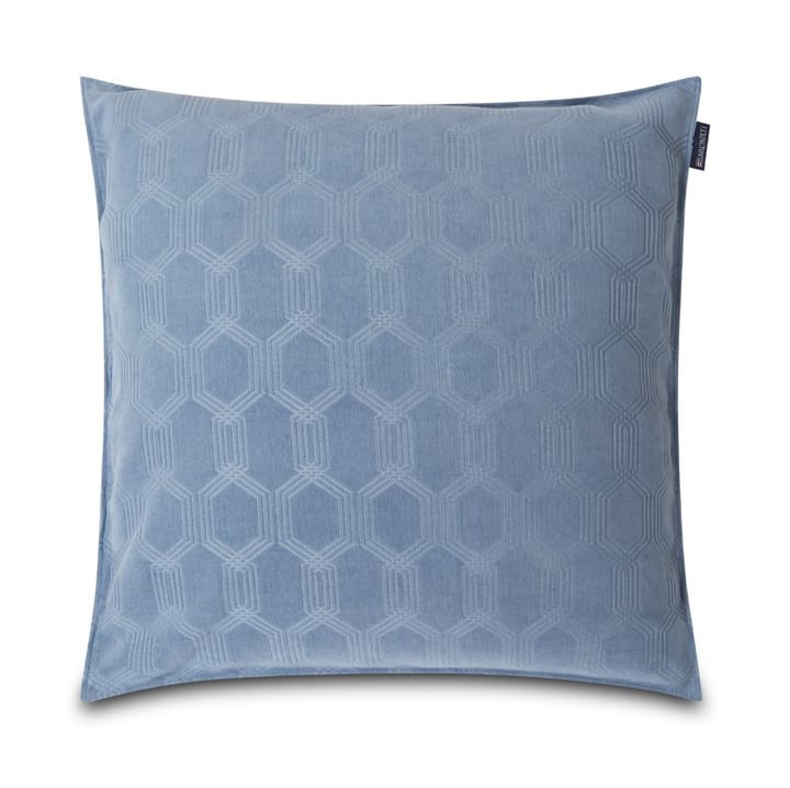 Jacquard cushion cover 65x65 cm - steel blue - Lexington