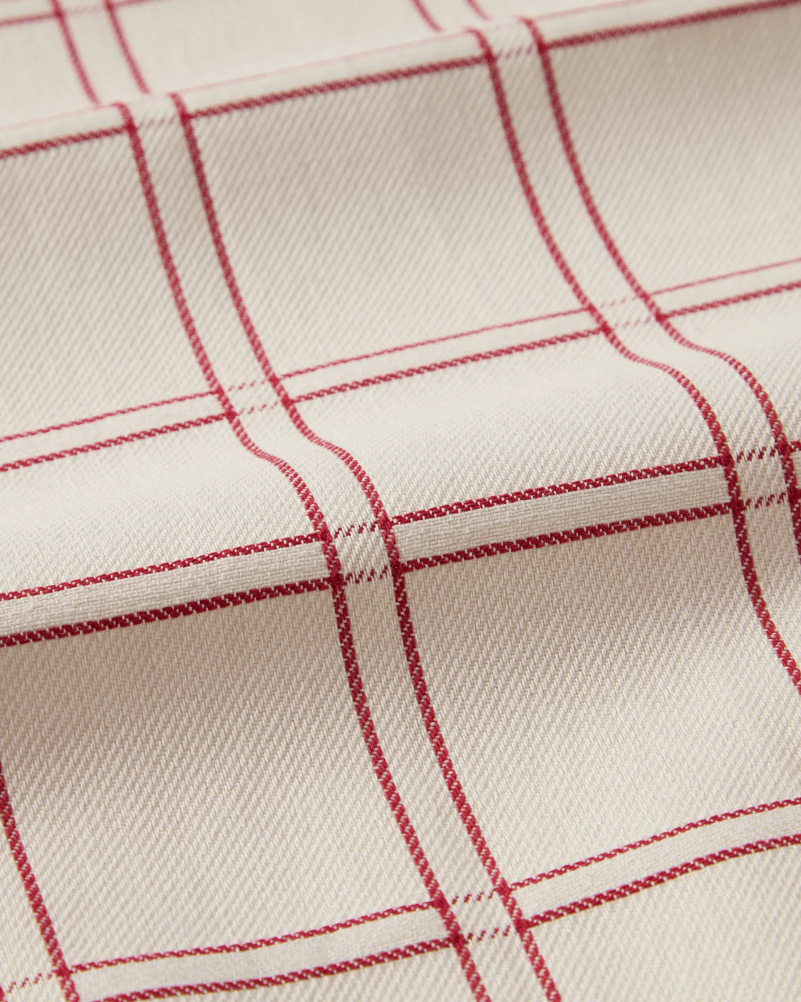 Jacquard-woven cotton kitchen towel 2-pack, Red-white, 50x70 cm Lexington
