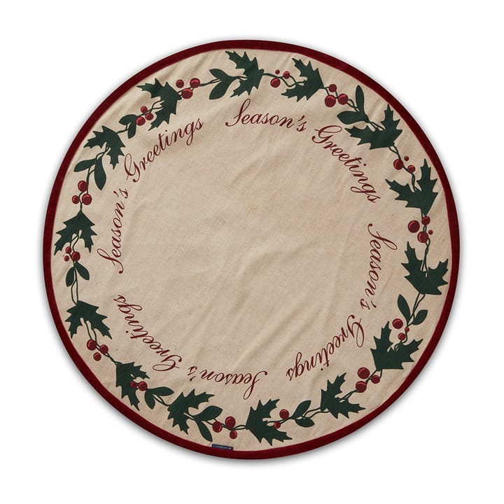 Jute Cotton Christmas Tree mat Ø110 cm, Beige Lexington