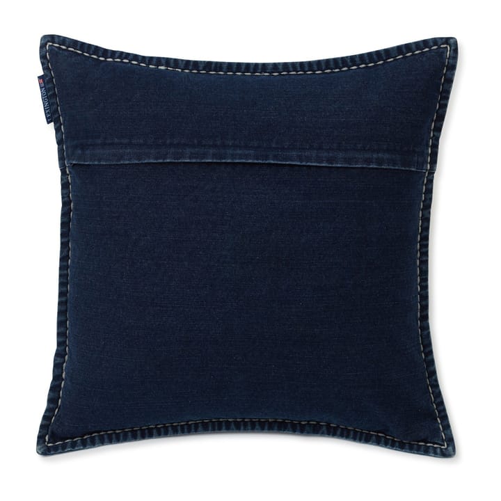 Lazy Days Denim Twill Cotton pillowcase 50x50 cm - Denim blue - Lexington