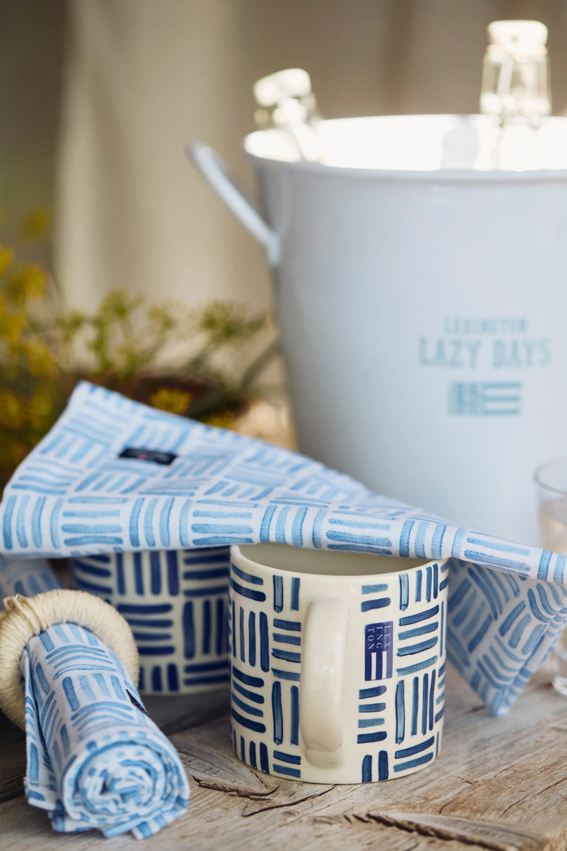 Lazy Days ice bucket Ø23 cm, White Lexington