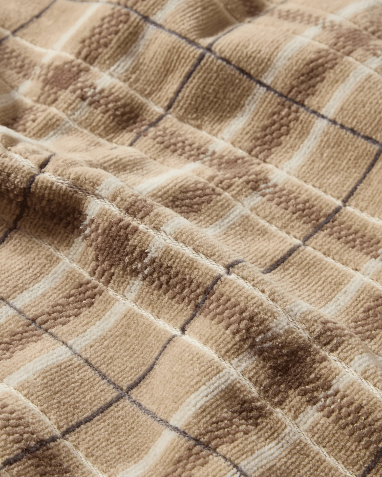 Lexington checked towel 2-pack, Beige-grey Lexington
