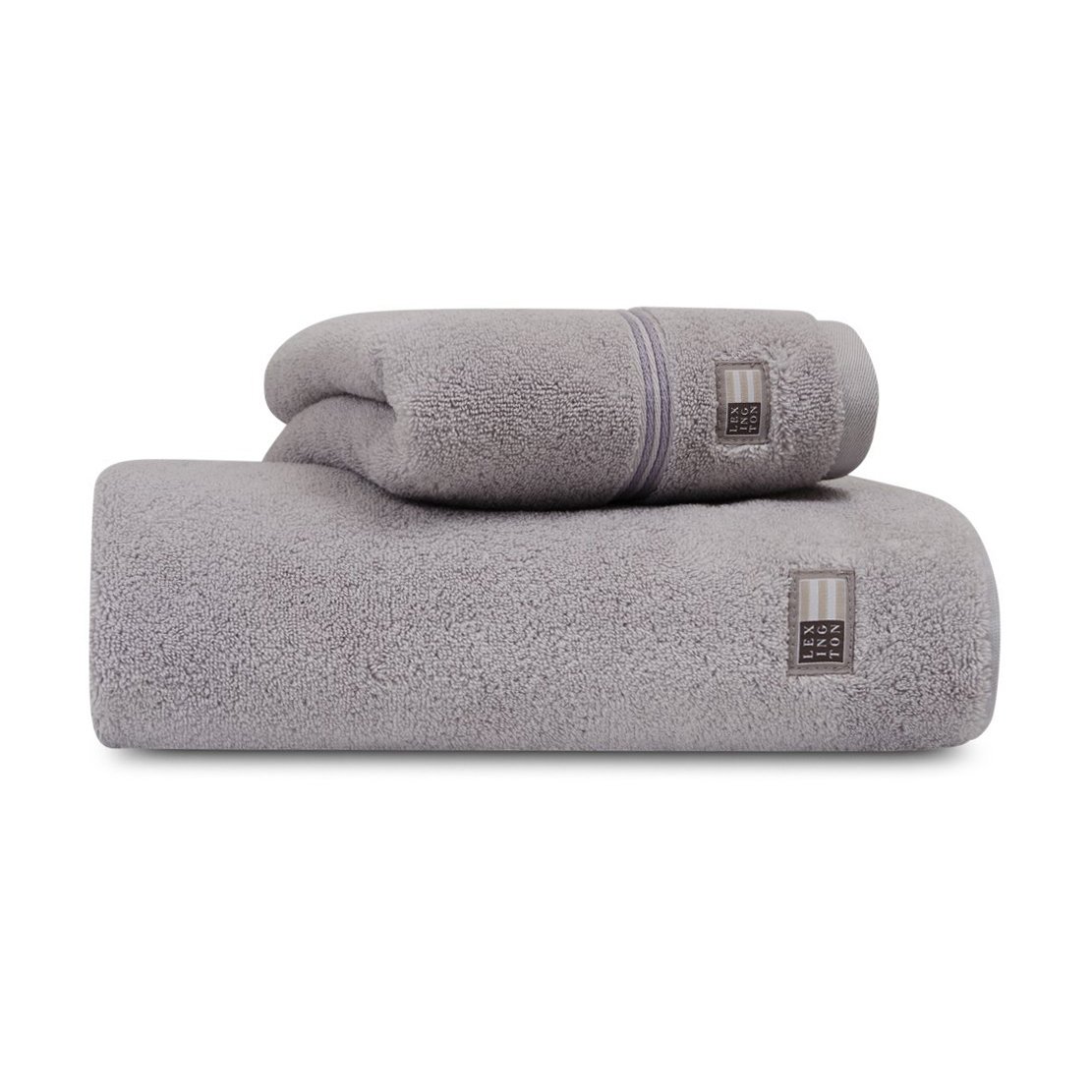 Lexington Hotel towel 100x150 cm Light grey-grey | Scandinavian Design | Bath towels | Grey