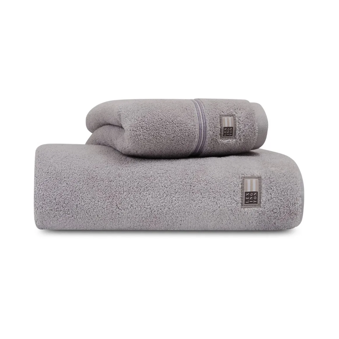 Lexington Hotel towel 50x70 cm Light grey-grey | Scandinavian Design | Hand towels | Grey
