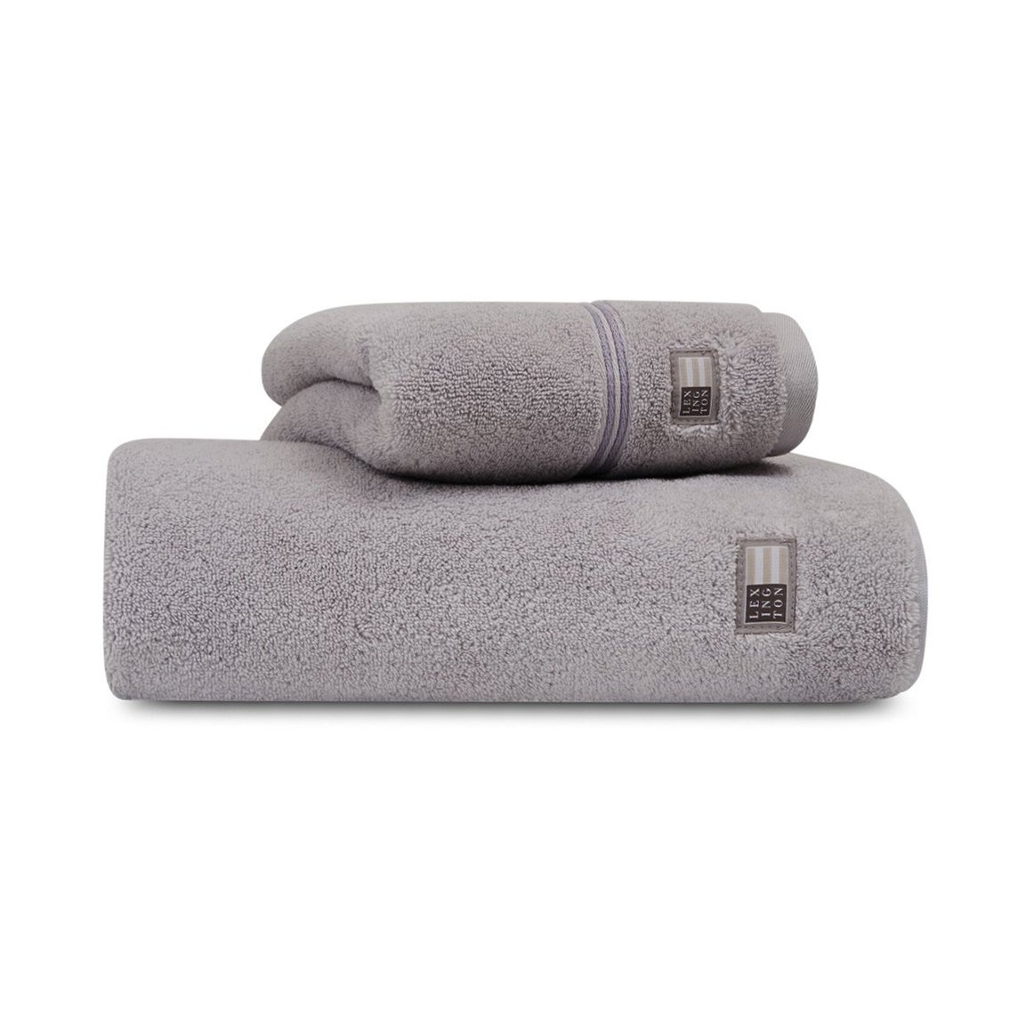 Lexington Hotel towel 50x70 cm Light grey-grey | Scandinavian Design | Hand towels | Grey