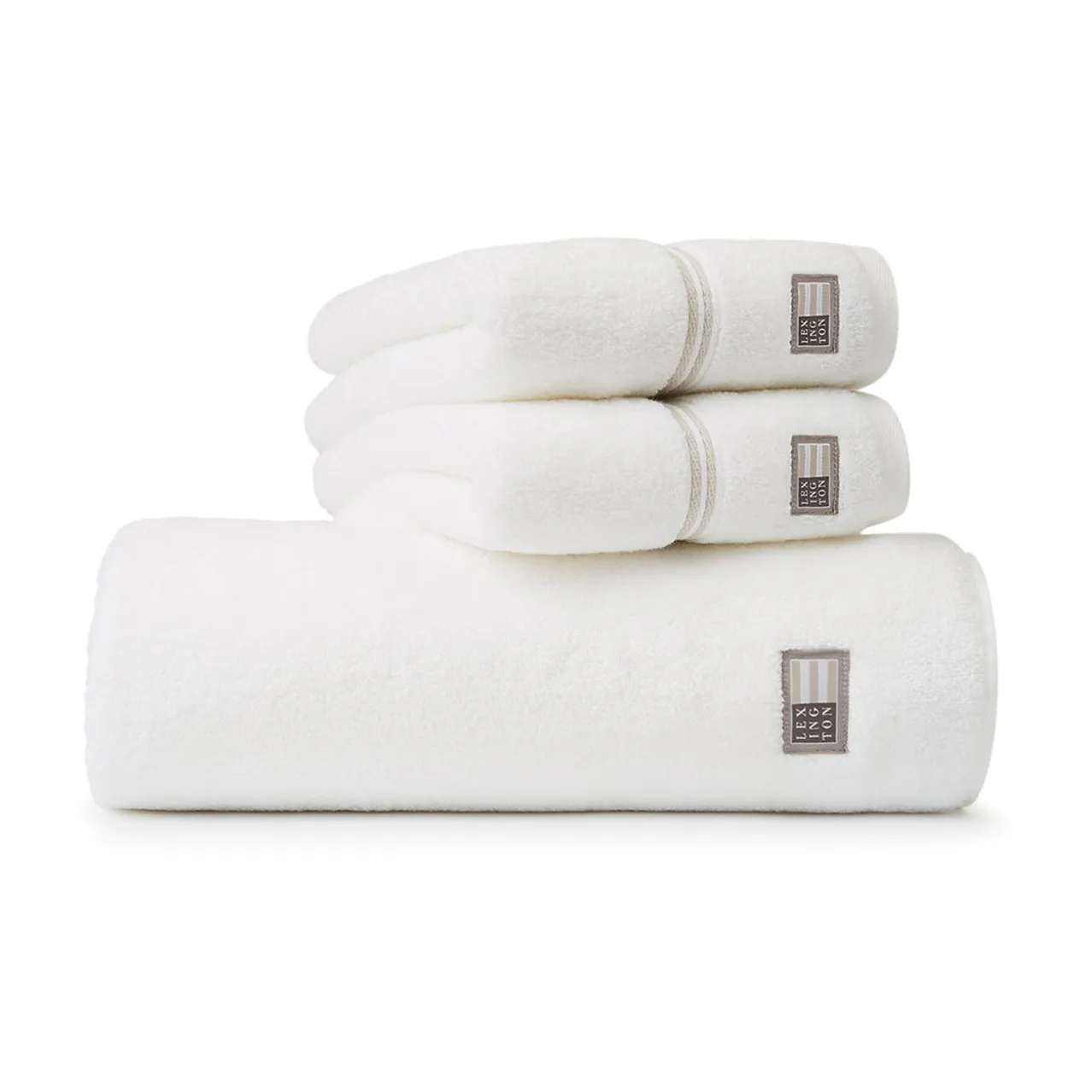 Lexington Hotel towel 50x70 cm, White-beige Lexington