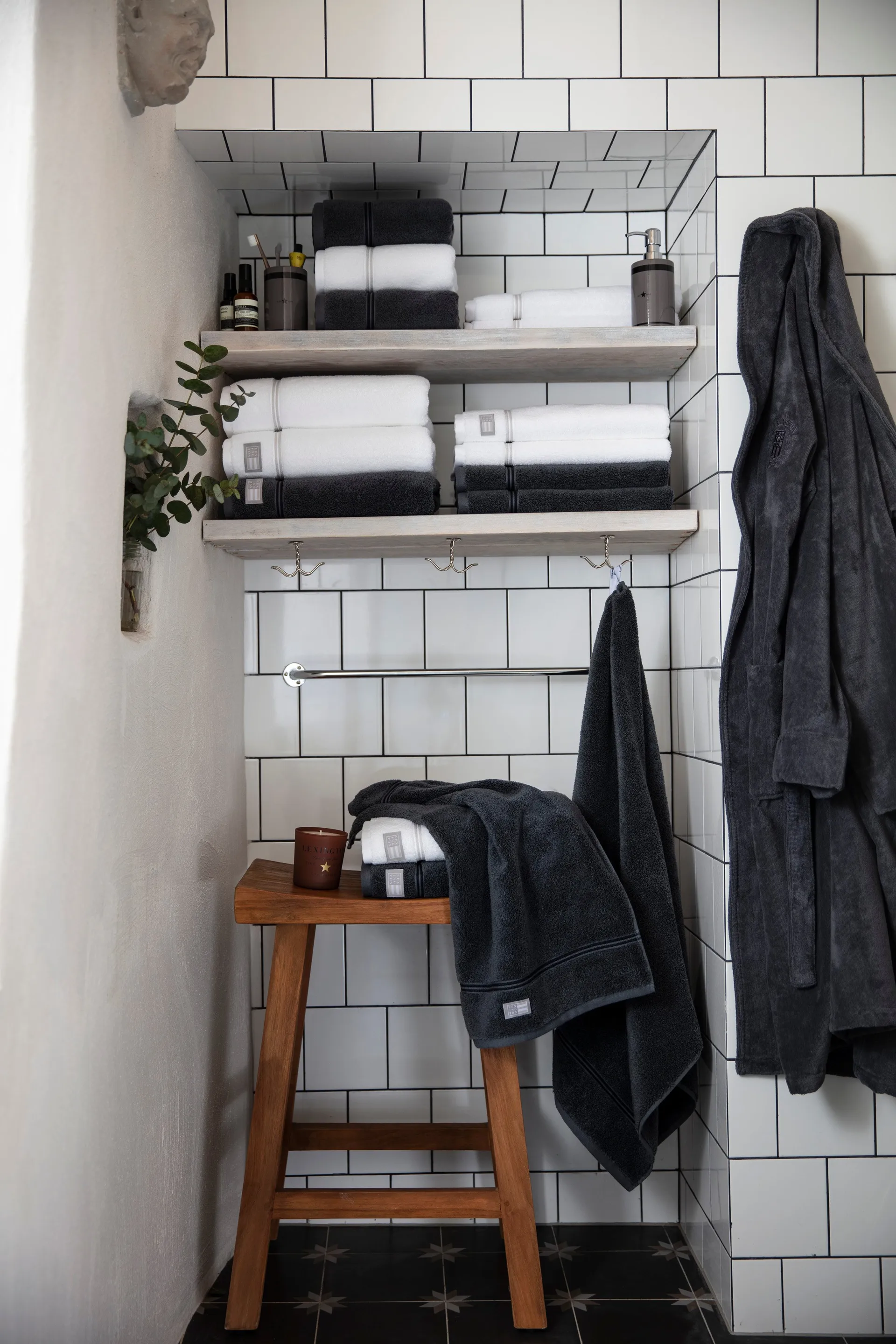 Lexington Hotel towel 50x70 cm, White-beige Lexington