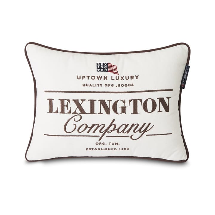 Lexington Logo Twill cushion cover 30x40 cm - white - Lexington