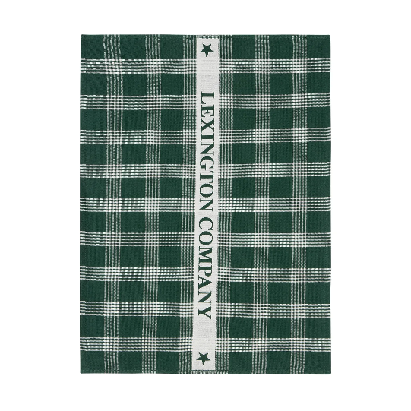 Lexington organic cotton kitchen towel 50x70 cm, Green-white Lexington
