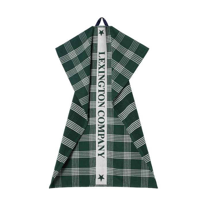 Lexington organic cotton kitchen towel 50x70 cm, Green-white Lexington