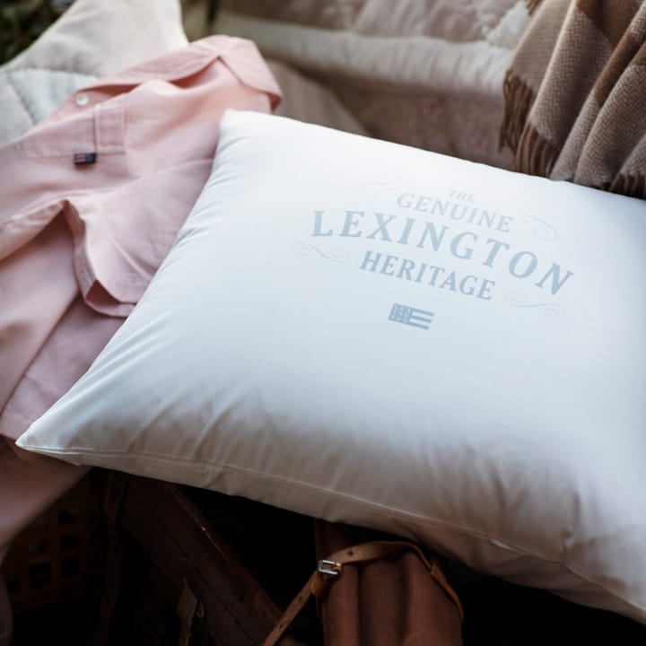 Lexington Printed Cotton Poplin pillowcase 50x60 cm - white-light grey - Lexington