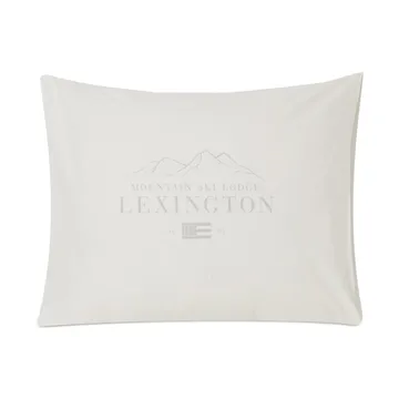 Lexington Printed Cotton Poplin pillowcase 50x60 cm - White-light grey - Lexington