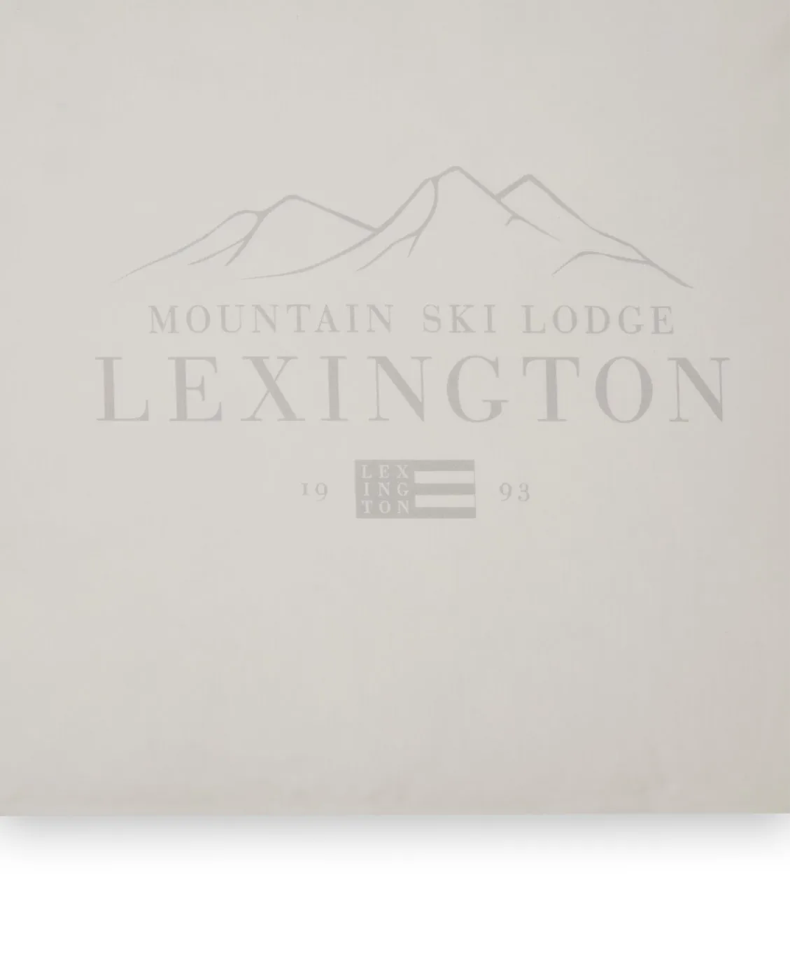 Lexington Printed Cotton Poplin pillowcase 50x60 cm, White-light grey Lexington